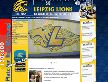 Tablet Screenshot of leipzig-lions.de